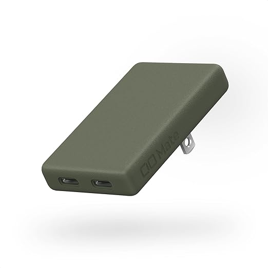 CIO Mate Charger003 20W 薄型 急速充電器 持ち運び USB-C PD iPhone Android iPad スマートフォン タブレット その他各機種対応 モスグリーン