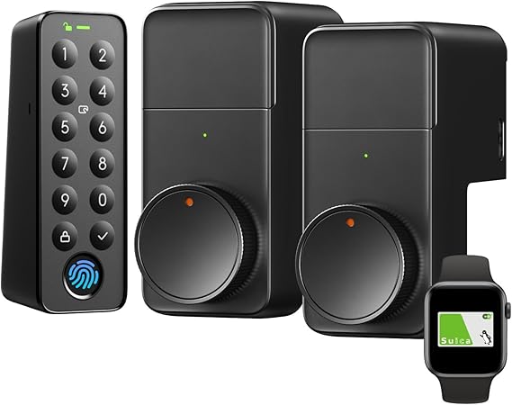 【1ドア2ロック】SwitchBot ロックプロ 指紋認証パッド スイッチボット - Alexa 玄関 遠隔対応 工事不要