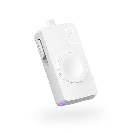 CIO Apple Watch 充電器 タイプC モバイルバッテリー 2in1 【MFi認証 高速充電モジュール搭載】 小型 軽量 Apple Watch Series 1 / 2 / 3 / 4 / 5 / 6 / 7 / 8 / Ultra/SE SMARTCOBY DUAL (ホワイト)