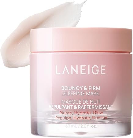 ラネージュ バウンシースリーピングマスク 60mL ハリ 毛穴 弾力 リフトアップクリーム うるおい コラーゲン ナイトケア 敏感肌 韓国 スキンケア