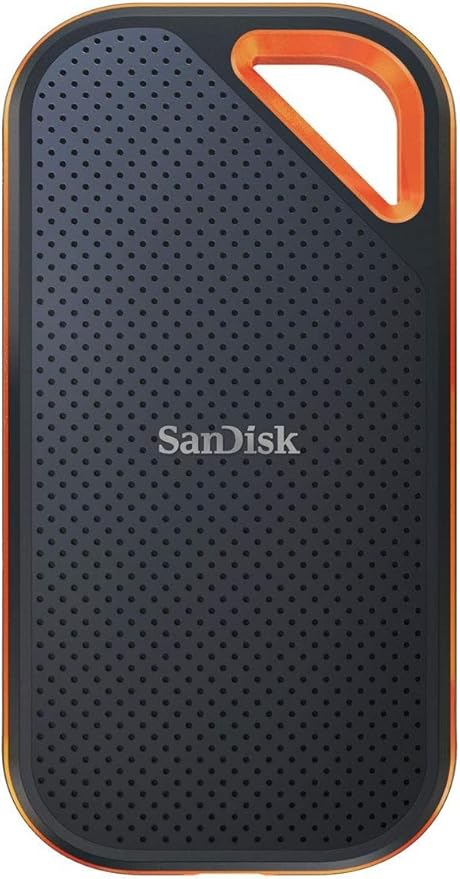 【Amazon.co.jp限定】SanDisk SSD 外付け 2TB USB 3.2 Gen 2x2 最大2000MB/秒 防滴防塵 SDSSDE81-2T00-GH25 エクストリームプロ ポータブルSSD V2 メーカー5年保証 エコパッケージ