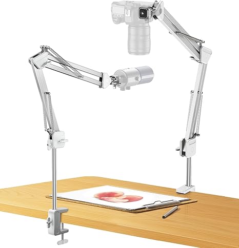 Ulanzi TH04 カメラアーム スタンド 俯瞰撮影 アーム 耐荷重2KG 延長アーム 910mm 全金属 Ukaクイックリリース付き 360度回転 自由雲台 1/4ネジ 手元撮影 マイクアーム webカメラスタンド YouTube Tiktok LIVE生放送/物撮り/web会議 動画撮影に適用