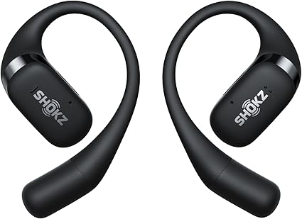 Shokz OpenFit 2023年新登場 完全ワイヤレスイヤホン 究極のフィット感 オープンイヤー bluetooth5.2 マイク付き パワフルな低音 IP54防水性能 最大28時間利用可能 耳を塞がない 簡単操作 アプリ 日本語取り扱い説明書 ブラック