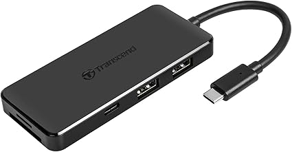 トランセンドジャパン Transcend 6-in-1 USB 3.1 Gen 2 Type-C ハブ 【microSD(UHS-I),SDカード(UHS-II),Type-C (USB 3.1 Gen 2),Type-C (最大60W Power Delivery*充電専用),Type-A x2 (USB 3.1 Gen 1)】 TS-HUB5C
