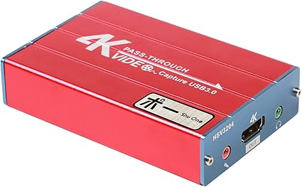 ShuOneキャプチャボード、USB 3.0 HDMIゲームキャプチャデバイス、サポートHDビデオ 1080P HDMIループ出力、マイクオーディオミキシング、Windows 7 8 10 Linuxとの互換性、PS3 PS4 Xbox Wii U Linux YouTube OBS Twitchリアルタイムストリーミングおよび録音、HSV3204 (HSV3212)
