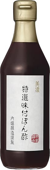 内堀醸造 美濃特選味付ぽん酢 360ml