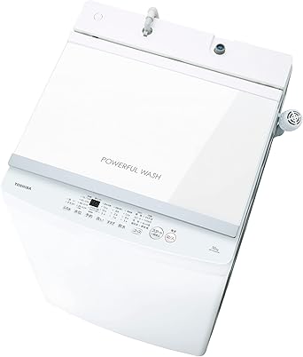 東芝(TOSHIBA) 全自動洗濯機 10kg AW-10GM3(W) 大容量 まとめ洗い ガラストップデザイン ステンレス槽 ふろ水ポンプ ピュアホワイト