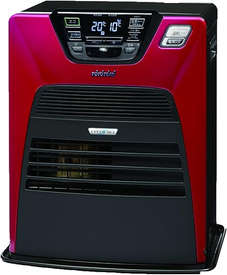 トヨトミ 石油ファンヒーター ハイブリッドヒーター (木造11畳まで/コンクリート14畳まで) 日本製 ディープレッド LC-SHB40L(RD)