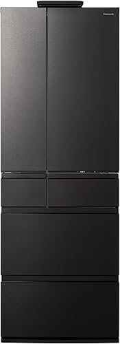 パナソニック 冷蔵庫 幅65cm 525L NR-F53CV1-K ヘアラインディープブラック 野菜室が真ん中 AIカメラ付き ナノイーX AIエコナビ