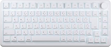 AIM1 瞬 MATATAKI ラピッドトリガー ポーリングレート8000Hz対応 日本語配列 有線 75%サイズ バックライトLED ゲーミングキーボード 磁気式スイッチ