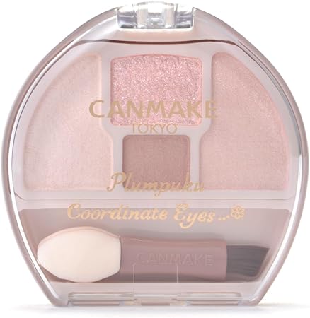 Canmake Planpuku Corde Eyes Neo N01 Shiratama Plan Puku Eye Shadow for Teardrop Bags, Shadow Liner, Super Pop, Pink Beige