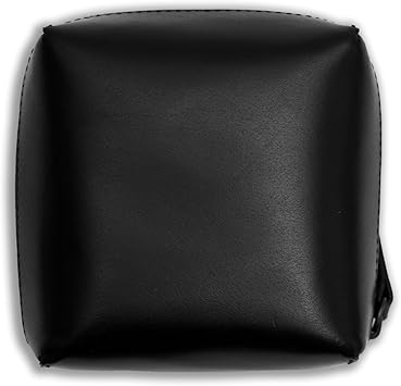 drip レザースクエアポーチ(ブラック,S) 本革 小物入れ メンズ レディース 宮永えいとコラボ