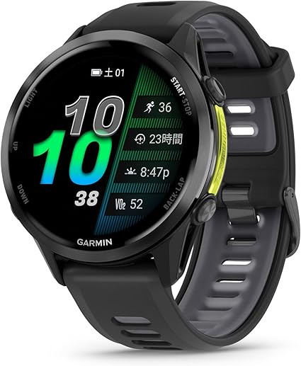 GARMIN(ガーミン) GPSランニングウォッチ Forerunner 970 【地図/ロングバッテリー/軽量/高精度GPS/色鮮やかなAMOLEDディスプレイ/フラッシュライト/スピーカー&マイク内蔵/睡眠スコア・Body Battery/Music機能/Android/iOS対応/Suica機能搭載/防水/日本正規品】