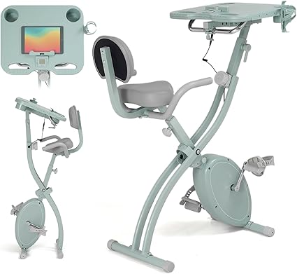 【Amazon.co.jp 限定】 アルインコ(ALINCO) フィットネスバイク エアロバイク トレーニングバイク 静音 8段階負荷 折りたたみ コンパクト収納 軽量 タブレットトレー付 小物ホルダー 組立簡単