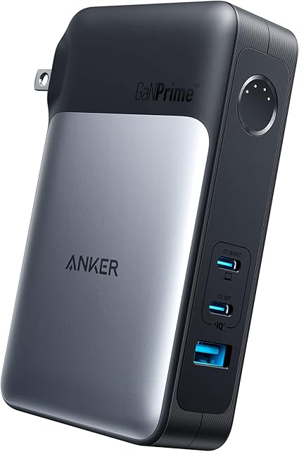 Anker 733 Power Bank (GaNPrime PowerCore 65W) (10000mAh 30W出力モバイルバッテリー搭載 USB充電器)【独自技術Anker GaNPrime採用/USB Power Delivery対応/PSE技術基準適合/USB-C入力対応 / 65W出力】iPhone 16 / 15 MacBook iPad その他機器対応 (ブラック)