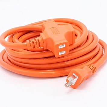 超ソフト十字延長コード 7m 3個口 延長コード ZZ-107-OR ZZ-207-YL ZZ-307-GR ZZ-407-BL