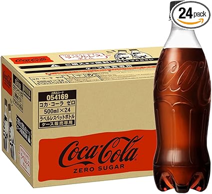 コカ・コーラゼロ ラベルレス 500mlPET×24本