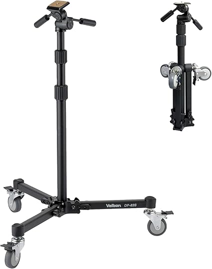 ベルボン 【Amazon.co.jp限定】Velbon ドリーポッド DP-83S AZ AMZDP-83S アルミ脚 大型キャスター付 移動撮影 スタジオ撮影 照明機材にも