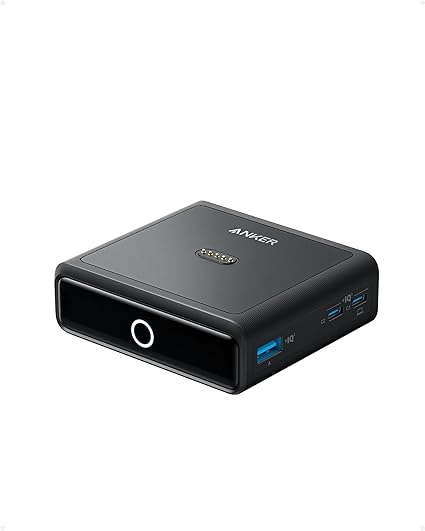 Anker Charging Base (100W) for Anker Prime Power Bank (Anker Primeシリーズ モバイルバッテリー専用充電スタンド)【USB Power Delivery/PowerIQ搭載/PSE技術基準適合 / 100W出力】iPhone Android Galaxy MacBook スマートフォン ノートPC 各種 その他機器対応