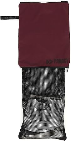 PANACY 洗えるジムバッグ Sonomama|濡れた衣類を安心収納・バッグごと丸洗い可能|ジム・サウナ・部活・現場作業・出張に ランドリーネット (Wine Red, Medium)