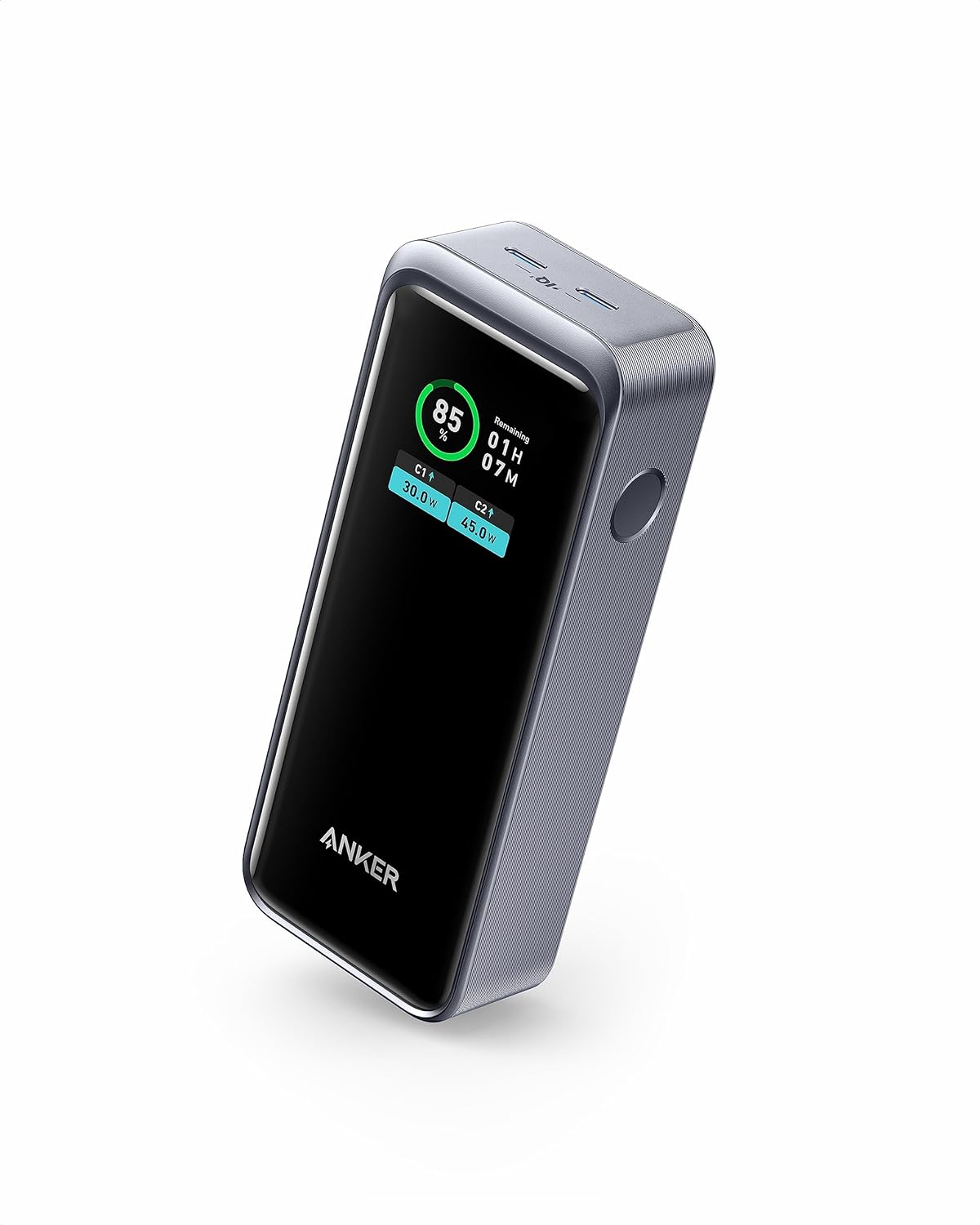 Anker Prime Power Bank (12000mAh, 130W) (12000mAh 合計130W出力 モバイルバッテリー)【Power Delivery対応/PPS規格対応/PSE技術基準適合/USB-C入力】iPhone MacBook Galaxy Android スマートフォン ノートPC 各種 その他機器対応 (ブラック)