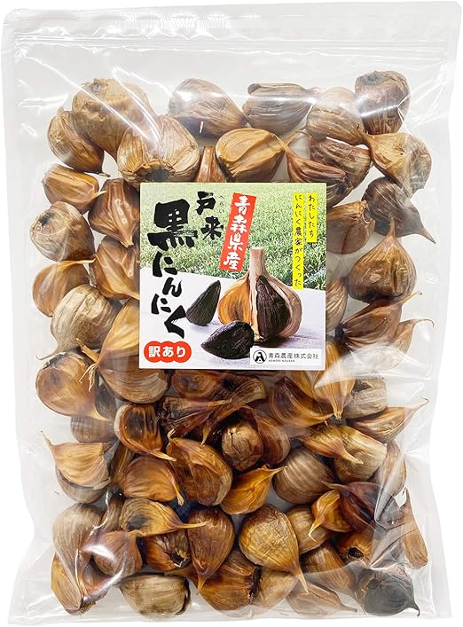 訳あり 青森農産 戸来黒にんにく (500g/約2か月分) 福地ホワイト六片 熟成 黒にんにく 青森県産