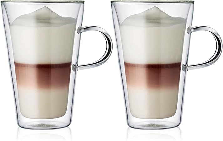 BODUM ボダム グラス コップ タンブラー BODUM CANTEEN ボダムキャンティーン ダブルウォール マグ 400ml 2個セット 保温保冷性 二重構造 耐熱ガラス 電子レンジ可 オーブン可 食洗器可 冷凍庫可 【正規品】 10326-10