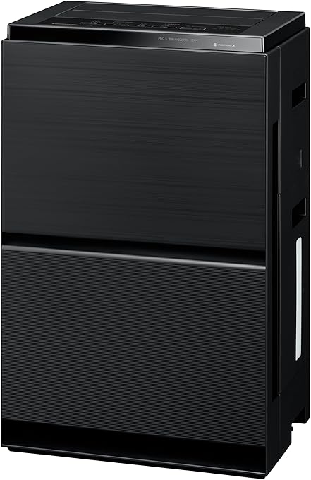 パナソニック 加湿 空気清浄機 ナノイーX 9.6兆 エコナビ搭載 3Dフロー花粉撃退気流で花粉をパワフルに吸引 ~31畳 ブラック F-VXW70-K
