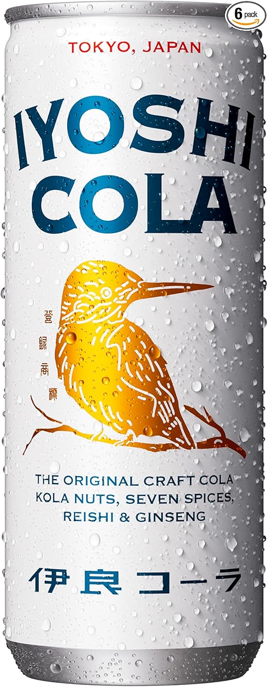 伊良コーラ(イヨシコーラ) クラフトコーラ 缶 250ml/6本 | コーラの実と7種のスパイス 高麗人参配合 天然素材100% 国産 リラクゼーションドリンク エナジードリンク エナドリ