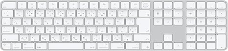 Appleシリコン搭載Macモデル用Touch ID搭載Magic Keyboard(テンキー付き)- 日本語(JIS)- ホワイトキー