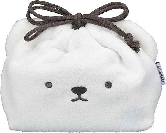 シービージャパン ランチバッグ 巾着タイプ シロクマボール 容量1.4L 洗濯機洗いOK 保冷機能付き 保冷ランチ巾着 アニボール ANIBALL