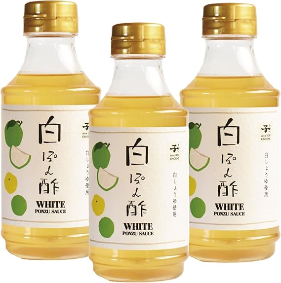 キノエネ醤油 白ぽん酢 300ml ×3本セット 家事ヤロウ テレビで紹介されました 調味料選手権 ぽん酢 鍋つゆ