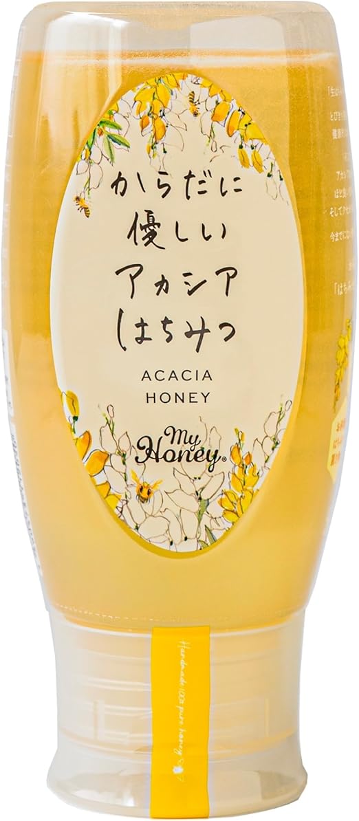 MYHONEY ハチミツ 非加熱 はちみつ アカシア 500g×1本 チューブボトル ハンガリー産 アカシア蜂蜜 100% 無添加 低GI 【 生はちみつ専門店 マイハニー 】