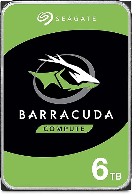 Seagate BarraCuda 3.5インチ 6TB 内蔵 ハードディスク HDD PC 2年保証 6Gb/s 256MB 5400rpm 正規代理店品 ST6000DM003/FFP