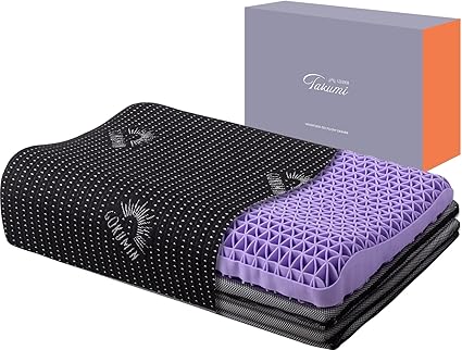 GOKUMIN ジェル枕 枕 【整体師監修 ジェルピロー】 高反発 首が痛くなりにくい 高め 低め 高さ調整可能 洗える枕 横向き寝 耐圧分散 TPE ハニカム 安眠枕 快眠 まくら 大型 (約60cmx40cm) t-gel-l