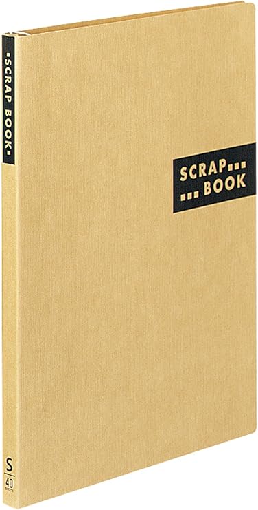 コクヨ(KOKUYO) ファイル スクラップブック スパイラルとじ 固定式 A4 40枚 茶 ラ-410S