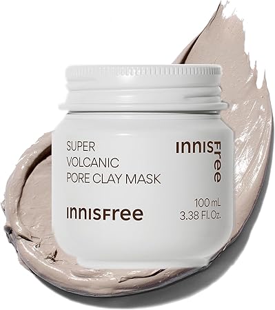 【イニスフリー】スーパーヴォルカニック ポア クレイマスク100ml - 正規品 敏感肌 脂性肌 メンズ 黒ずみ 泥パック 低刺激 毛穴ケア トラブルケア 皮脂吸着 火山灰 韓国コスメ