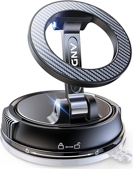 スマホホルダー 車 マグネット【真空ゲル吸盤+磁力の最強コンビ】 車 スマホスタンド 安定性 Mag-safe 車載 24×N55磁石 超 カー用品 車載スマホホルダー 多角度自由調節 360°回転な台座 マグセーフ 車載 片手操作 1秒で着脱 車用品 携帯ホルダー 車 折りたたみ式 高級合金素材 スマホ車載ホルダー 携帯スタンド iPhone&Android多機種と多車種が対応