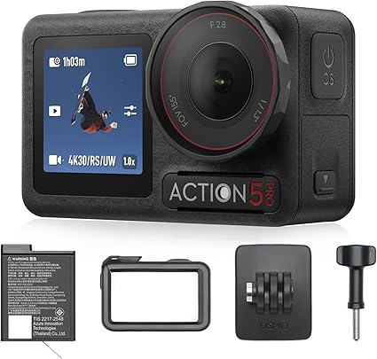 DJI Osmo Action 5 Pro スタンダードコンボ アクションカメラ小型 1/1.3インチセンサー付き 防水 4K/120fps映像 被写体トラッキング 手ブレ補正 デュアルOLEDタッチ画面 スポーツ vlog ウェアラブルカメラ 動画撮影用カメラ