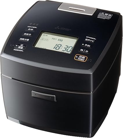 三菱電機 炊飯器 5.5合 IH式 日本製 本炭釜(かまど構造) 冷凍用モード 芳醇炊き(玄米・発芽米) 炭漆黒 NJ-VW10F-B