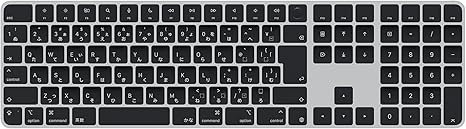 Appleシリコン搭載Macモデル用Touch ID搭載Magic Keyboard(テンキー付き)- 日本語(JIS)- ブラックキー
