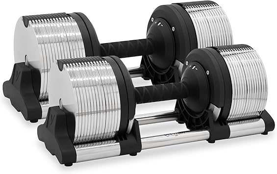 ライシン ヘリックスミラー 1kg刻み 32kg アジャスタブル 可変式 ダンベル メタルダンベル 【2024年モデル】