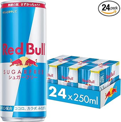 【Amazon.co.jp限定】レッドブル エナジードリンク シュガーフリー 250mlx24本