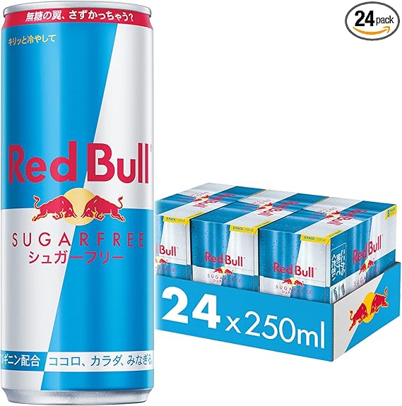 【Amazon.co.jp限定】レッドブル エナジードリンク シュガーフリー 250mlx24本