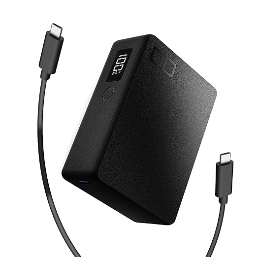 CIO モバイルバッテリー PD 30W タイプC 2ポート 軽量 小型 iphone 15 / 16 大容量 10000mAh 急速充電 パススルー Macbook Air M1 iPad SMARTCOBY Pro 30W2C【液晶部に保護フィルム有】 (ブラック, シボ加工モデル)