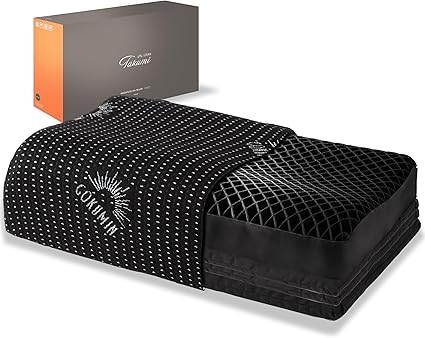 GOKUMIN ジェル枕 枕 【整体師監修 ジェルピロー】 高反発 首が痛くなりにくい 高め 低め 高さ調整可能 洗える枕 横向き寝 耐圧分散 TPE ハニカム 安眠枕 快眠 まくら t-gel (1個, プレミアムブラック, a.スタンダード)