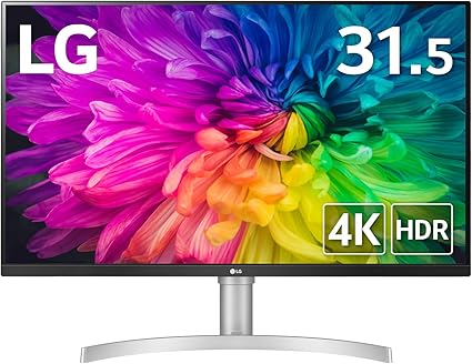 【Amazon.co.jp限定】LG モニター 32UN500-W 31.5インチ/グラフィック、動画編集、映画、VOD視聴/4K / HDR/VA非光沢/FreeSync対応/スピーカー搭載/フリッカーセーフ、ブルーライト低減機能/HDMI×2、DP / 3年安心・無輝点保証