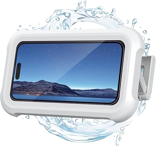 【粘着フック3枚付き】 お風呂 スマホ 防水 ケース 壁 卓上 Lamicall : 伸縮式 360度 回転 強力粘着 スマホスタンド 風呂 壁掛け ぼうすい すまほ カバー ホルダー アイフォン アイホン 携帯 けいたい iPhone 16e 16 15 14 plus pro promax 13 mini 12 11 se Huawei Xperia Galaxy android に対応