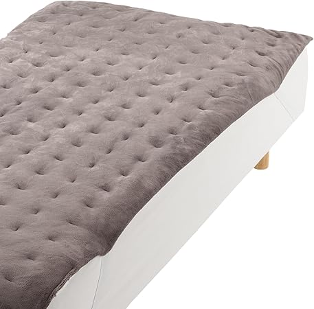 無印良品 ムレにくいあたたかファイバー厚手敷パッド ダークベージュ セミダブルサイズ 120×200cm 83422875