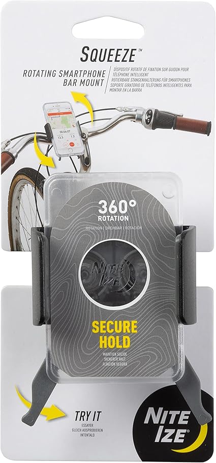 NITEIZE(ナイトアイズ) スクイーズ スマートフォンバーマウント スケルトン SUSBM-04-R3